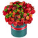 композиция из роз и хризантем в шляпной коробке. Беларусь