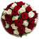 букет из красных и белых роз. Беларусь