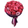 букет из 25 розовых роз в упаковке. Беларусь